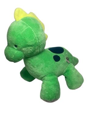 Carters Dinosaur Plush Lullaby Wind Up Musical 9" Green Yellow 2015  WORKS